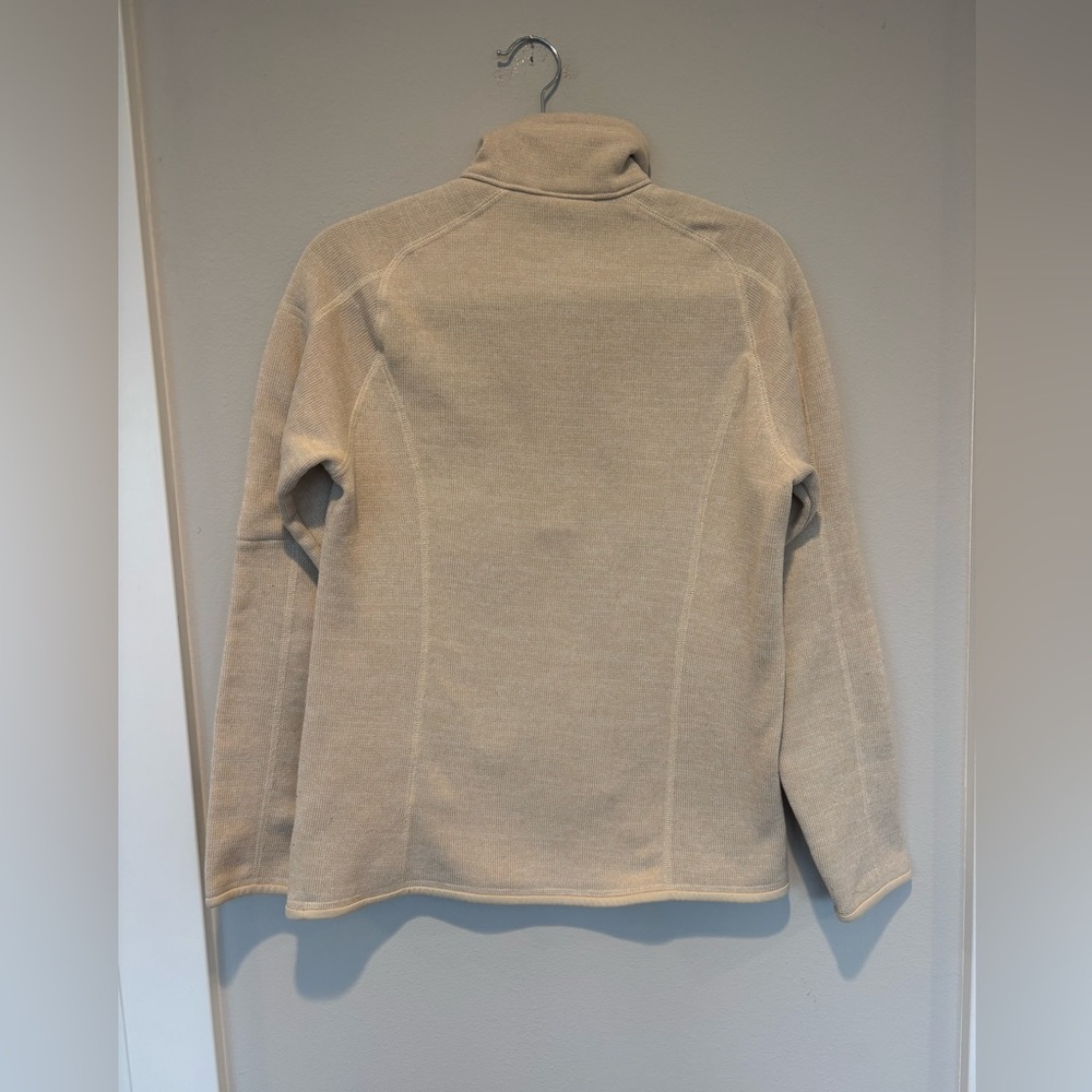 EUC Patagonia Cream Quarter-Zip Better Sweater Fleece Pullover - Picture 2 of 6